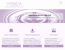 Tablet Screenshot of hygieia-med.com